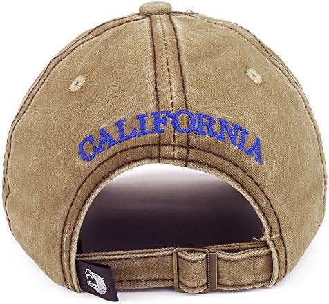 חנות הלבשה אופנתית קליפורניה דוב וינטג 'דגל רקום כובע בייסבול לא מובנה