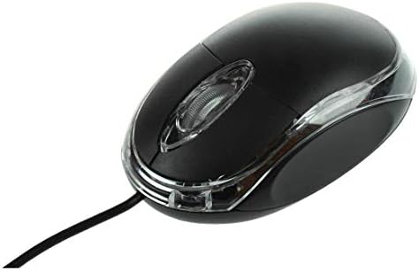 עכבר אופטי קווי כבל-עכבר מחשב 3 כפתורים עם גלגל גלילה ונורית לד פנימית-למחשב נייד / נטבוק / מחשבים שולחניים-נתמך על ידי: מערכת הפעלה של חלונות ואפל מק