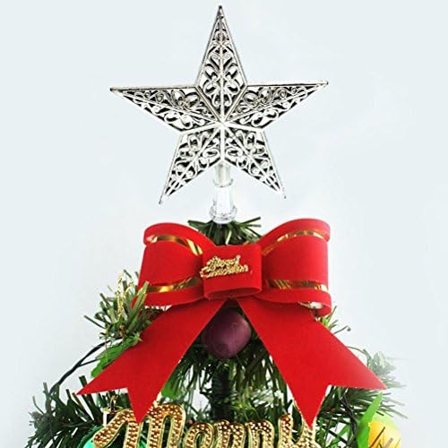 עץ חג המולד של Holibanna כוכב נצנצים עץ חג המולד מפלסטיק עליון חלול החוצה קישוט פנטגרם