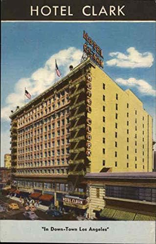 מלון קלארק לוס אנג'לס, קליפורניה CA גלויה עתיקה מקורית