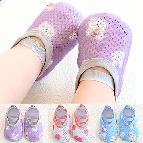 בנות תינוקות בנות גרבי פעוטות רשת מצוירת נושמת רשת גרבי הרצפה גרביים יחפות לא להחליק נעליים קלות לתינוק