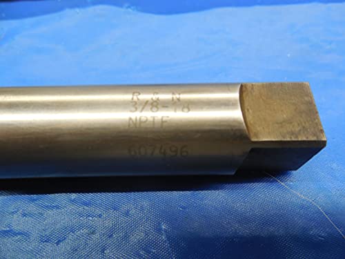 Reiff & Nestor 3/8 18 NPTF צינור HSG ברז 4 חליל ישר .375 R&N