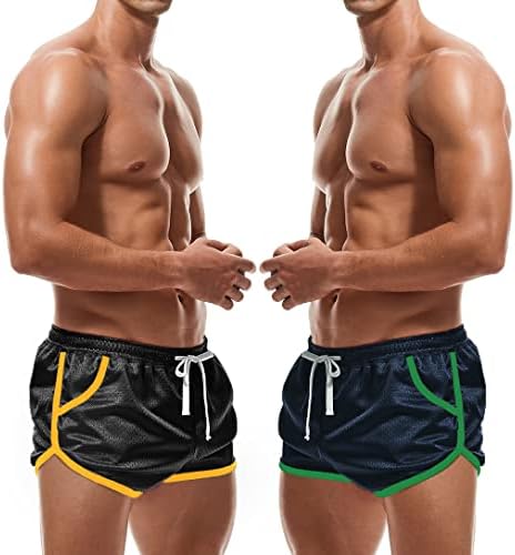 Mens Mens Mens 3 אינץ 'מכנסיים קצרים של שלל סקסית מפוצלת אימון מפעיל מכנסיים קצרים