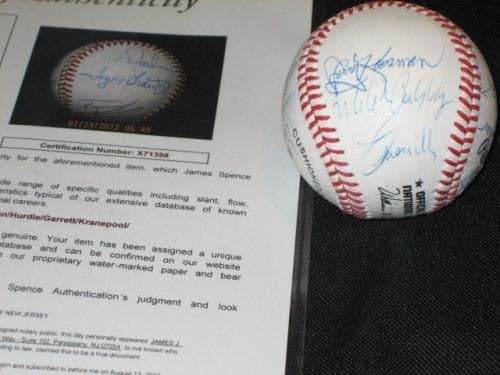 אגדות New York Mets חתמו חתימה על בייסבול מקגרו, יקירתי + JSA - בייסבול חתימה
